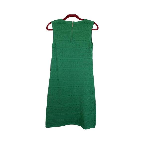 Eliza J Green Lace Sheath Dress Size Small Sleeveless Zip Cotton. New - Picture 2 of 6
